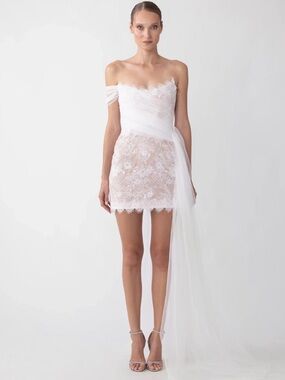 Sau Lee Reign Lace Mini Dress (Size 0)